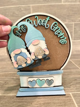 Load image into Gallery viewer, Gnome Sweet Gnome Snow Globe Interchangeable File SVG, Glowforge, Mushroom, Tiered Tray LuckyHeartDesignsCo