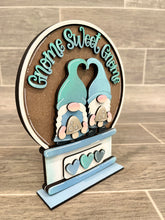 Load image into Gallery viewer, Gnome Sweet Gnome Snow Globe Interchangeable File SVG, Glowforge, Mushroom, Tiered Tray LuckyHeartDesignsCo