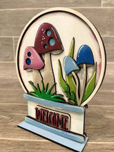 Load image into Gallery viewer, Mushroom Snow Globe Interchangeable File SVG, Glowforge, Gnome, Fairy, Tiered Tray LuckyHeartDesignsCo