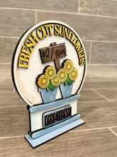 Load image into Gallery viewer, Sunflower Snow Globe Interchangeable File SVG, Glowforge Fall, Tiered Tray LuckyHeartDesignsCo