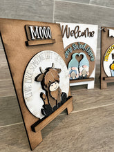 Load image into Gallery viewer, Snow Globe Interchangeable Easel Holder File SVG, Glowforge, Sandwich board LuckyHeartDesignsCo