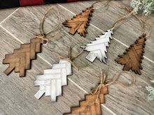 Load image into Gallery viewer, Pallet Christmas Tree Ornament File SVG, Glowforge, Farmhouse, Rustic, LuckyHeartDesignsCo