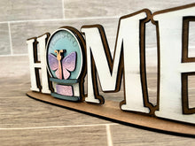 Load image into Gallery viewer, Standing Home Tiered Tray TINY Snow Globe Interchangeable File SVG, Glowforge, Seasonal Shapes, Holiday, Tiered Tray LuckyHeartDesignsCo