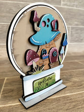Load image into Gallery viewer, Mushroom Snow Globe Interchangeable File SVG, Glowforge Fairy, Gnome, Tiered Tray LuckyHeartDesignsCo