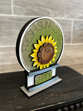 Load image into Gallery viewer, Sunflower Tiered Tray TINY Snow Globe Interchangeable File SVG, Glowforge, Fall Seasonal Shapes, Holiday, Tiered Tray LuckyHeartDesignsCo