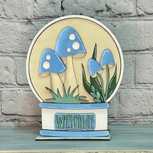 Load image into Gallery viewer, Mushroom Snow Globe Interchangeable File SVG, Glowforge, Gnome, Fairy, Tiered Tray LuckyHeartDesignsCo