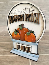 Load image into Gallery viewer, Pumpkin Patch Fall Snow Globe Interchangeable File SVG, Glowforge Pumpkin, Tiered Tray LuckyHeartDesignsCo