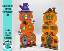 Load image into Gallery viewer, Halloween Fall Stacking Pumpkin File SVG, Glowforge, LuckyHeartDesignsCO