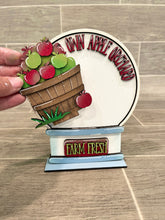 Load image into Gallery viewer, Apple Snow Globe Interchangeable File SVG, Glowforge Pumpkin, Fall Tiered Tray LuckyHeartDesignsCo