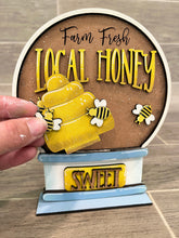 Load image into Gallery viewer, Bee Snow Globe Interchangeable File SVG, Glowforge, Summer Beach Tiered Tray LuckyHeartDesignsCo