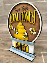 Load image into Gallery viewer, Bee Snow Globe Interchangeable File SVG, Glowforge, Summer Beach Tiered Tray LuckyHeartDesignsCo