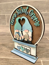 Load image into Gallery viewer, Gnome Sweet Gnome Snow Globe Interchangeable File SVG, Glowforge, Mushroom, Tiered Tray LuckyHeartDesignsCo