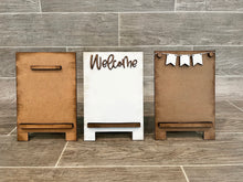 Load image into Gallery viewer, Snow Globe Interchangeable Easel Holder File SVG, Glowforge, Sandwich board LuckyHeartDesignsCo