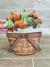 Load image into Gallery viewer, Pumpkin Fall For The Flower Basket Interchangeable File SVG, Fall Tiered Tray, Glowforge, LuckyHeartDesignsCo