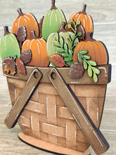Load image into Gallery viewer, Pumpkin Fall For The Flower Basket Interchangeable File SVG, Fall Tiered Tray, Glowforge, LuckyHeartDesignsCo