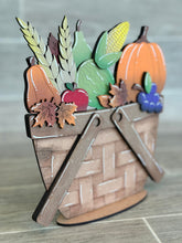 Load image into Gallery viewer, Thanksgiving Cornucopia For The Flower Basket Interchangeable File SVG, Fall Tiered Tray, Glowforge, LuckyHeartDesignsCo