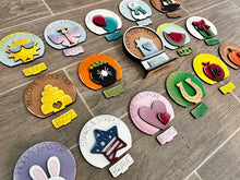 Load image into Gallery viewer, Standing Home Tiered Tray TINY Snow Globe Interchangeable File SVG, Glowforge, Seasonal Shapes, Holiday, Tiered Tray LuckyHeartDesignsCo