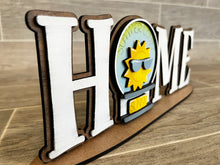 Load image into Gallery viewer, Standing Home Tiered Tray TINY Snow Globe Interchangeable File SVG, Glowforge, Seasonal Shapes, Holiday, Tiered Tray LuckyHeartDesignsCo