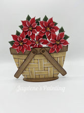 Load image into Gallery viewer, Poinsettia For The Flower Basket Interchangeable File SVG, Christmas Tiered Tray, Glowforge, LuckyHeartDesignsCo