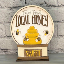 Load image into Gallery viewer, Bee Snow Globe Interchangeable File SVG, Glowforge, Summer Beach Tiered Tray LuckyHeartDesignsCo
