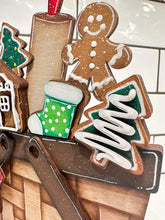 Load image into Gallery viewer, Christmas Cookies For The Flower Basket Interchangeable File SVG, Holiday, Christmas Tiered Tray, Glowforge, LuckyHeartDesignsCo