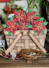 Load image into Gallery viewer, Poinsettia For The Flower Basket Interchangeable File SVG, Christmas Tiered Tray, Glowforge, LuckyHeartDesignsCo