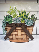 Load image into Gallery viewer, Succulents For The Flower Basket Interchangeable File SVG, Halloween, Cactus, Plant Tiered Tray, Glowforge, LuckyHeartDesignsCo