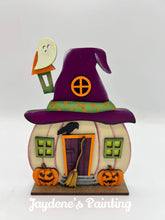 Load image into Gallery viewer, Spooky Halloween Standing Houses File SVG, Haunted, Glowforge, LuckyHeartDesignsCo