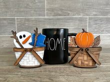 Load image into Gallery viewer, TINY Family Home for the TINY Flower Basket Interchangeable File SVG, Seasonal, Holiday, Tiered Tray, Glowforge, LuckyHeartDesignsCo