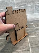 Load image into Gallery viewer, Mini Christmas Gingerbread House Countdown Interchangeable Leaning Sign File SVG, Glowforge Holiday Decor, LuckyHeartDesignsCo