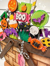Load image into Gallery viewer, Halloween Candy For The Flower Basket Interchangeable File SVG, Fall Tiered Tray, Glowforge, LuckyHeartDesignsCo