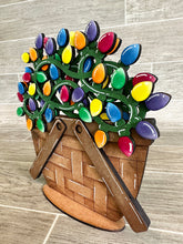 Load image into Gallery viewer, Christmas Lights For The Flower Basket Interchangeable File SVG, Holiday, Christmas Tiered Tray, Glowforge, LuckyHeartDesignsCo