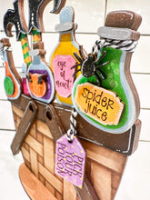 Load image into Gallery viewer, Potion Witch For The Flower Basket Interchangeable File SVG, Halloween, Fall Tiered Tray, Glowforge, LuckyHeartDesignsCo