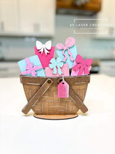 Load image into Gallery viewer, Christmas Presents For The Flower Basket Interchangeable File SVG, Christmas Tiered Tray, Glowforge, LuckyHeartDesignsCo