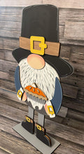 Load image into Gallery viewer, Thanksgiving Tall Porch Interchangeable Leaning Sign Gnome File SVG, Fall Glowforge Pumpkin , LuckyHeartDesignsCo