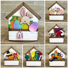 Load image into Gallery viewer, House for the Flower Basket Interchangeable File SVG, Desk sign, Teacher, School, Seasonal, Holiday, Glowforge, LuckyHeartDesignsCo