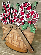 Load image into Gallery viewer, Candy Canes For The Flower Basket Interchangeable File SVG, Holiday, Christmas Tiered Tray, Glowforge, LuckyHeartDesignsCo