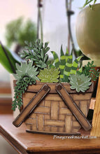 Load image into Gallery viewer, Succulents For The Flower Basket Interchangeable File SVG, Halloween, Cactus, Plant Tiered Tray, Glowforge, LuckyHeartDesignsCo