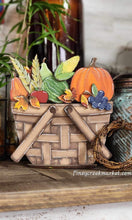 Load image into Gallery viewer, Thanksgiving Cornucopia For The Flower Basket Interchangeable File SVG, Fall Tiered Tray, Glowforge, LuckyHeartDesignsCo