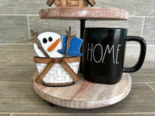 Load image into Gallery viewer, TINY Family Home for the TINY Flower Basket Interchangeable File SVG, Seasonal, Holiday, Tiered Tray, Glowforge, LuckyHeartDesignsCo