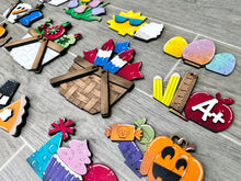 Load image into Gallery viewer, TINY Flower Basket Interchangeable File SVG, Seasonal, Holiday, Floral, Summer, Fall Tiered Tray, Glowforge, LuckyHeartDesignsCo