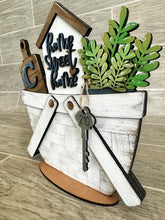 Load image into Gallery viewer, Home Family For The Flower Basket Interchangeable File SVG, Realtor Gift, Housewarming, Tiered Tray, Glowforge, LuckyHeartDesignsCo