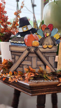 Load image into Gallery viewer, Thanksgiving Turkey For The Flower Basket Interchangeable File SVG, Fall Tiered Tray, Glowforge, LuckyHeartDesignsCo