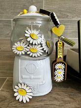 Load image into Gallery viewer, Daisy Bundle Gumball Scoop Sign File SVG, Glowforge, Spring, Summer, Flower, Tiered Tray, LuckyheartDesignsCo