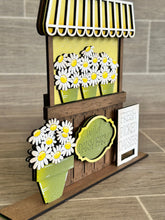 Load image into Gallery viewer, Daisy Market Stand Interchangeable File SVG, Glowforge, Spring, Summer, Flower, LuckyHeartDesignsCo