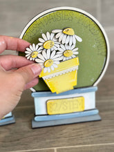 Load image into Gallery viewer, Daisy Original and TINY Snow Globe Interchangeable File SVG, Glowforge, Spring, Seasonal Shapes, Holiday, Tiered Tray LuckyHeartDesignsCo