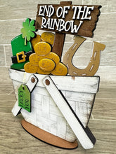 Load image into Gallery viewer, Leprechaun For The Flower Basket Interchangeable File SVG, St. Patrick's Day, Lucky, Horseshoe, Clover, Glowforge, LuckyHeartDesignsCo