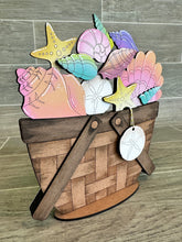 Load image into Gallery viewer, Shells For The Flower Basket Interchangeable File SVG, Beach, Vacation, Summer, Tiered Tray, Glowforge, LuckyHeartDesignsCo