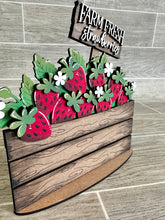 Load image into Gallery viewer, Box and Crate for the Flower Basket Interchangeable File SVG, Desk sign, Seasonal, Holiday, Glowforge, LuckyHeartDesignsCo