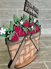 Load image into Gallery viewer, Strawberries For The Flower Basket Interchangeable File SVG, Fruit, Summer, Tiered Tray, Glowforge, LuckyHeartDesignsCo